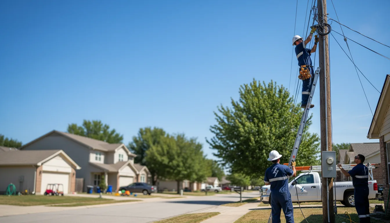 Residential electrician providing installation services in New York Mills, NY